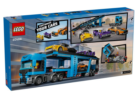 LEGO® 60408 City - Laweta z samochodami sportowymi