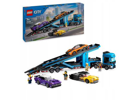LEGO® 60408 City - Laweta z samochodami sportowymi