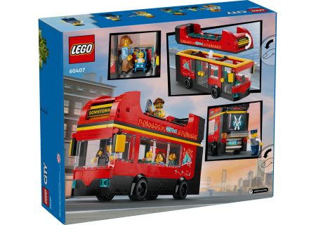 LEGO® 60407 City - Czerwony, piętrowy autokar