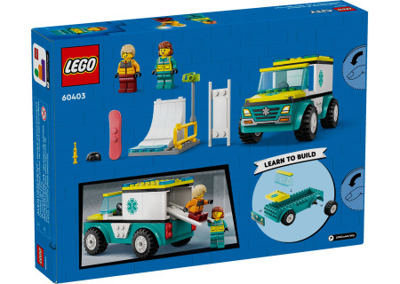 LEGO® 60403 City - Karetka i snowboardzista