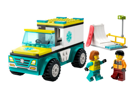LEGO® 60403 City - Karetka i snowboardzista