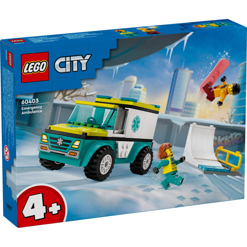 LEGO® 60403 City - Karetka i snowboardzista
