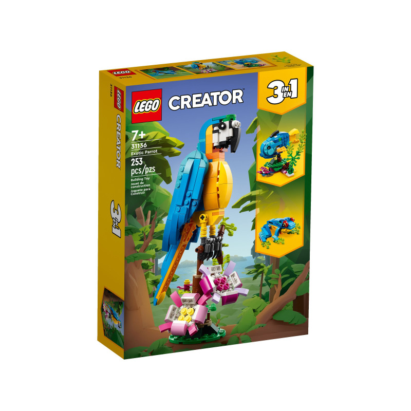 LEGO® 31136 Creator 3w1 - Egzotyczna papuga